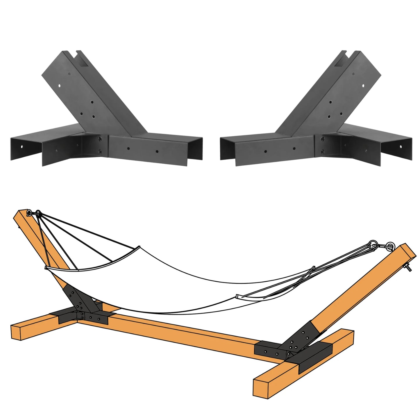 Hammock Stand Kit for 4X4 Wood Posts