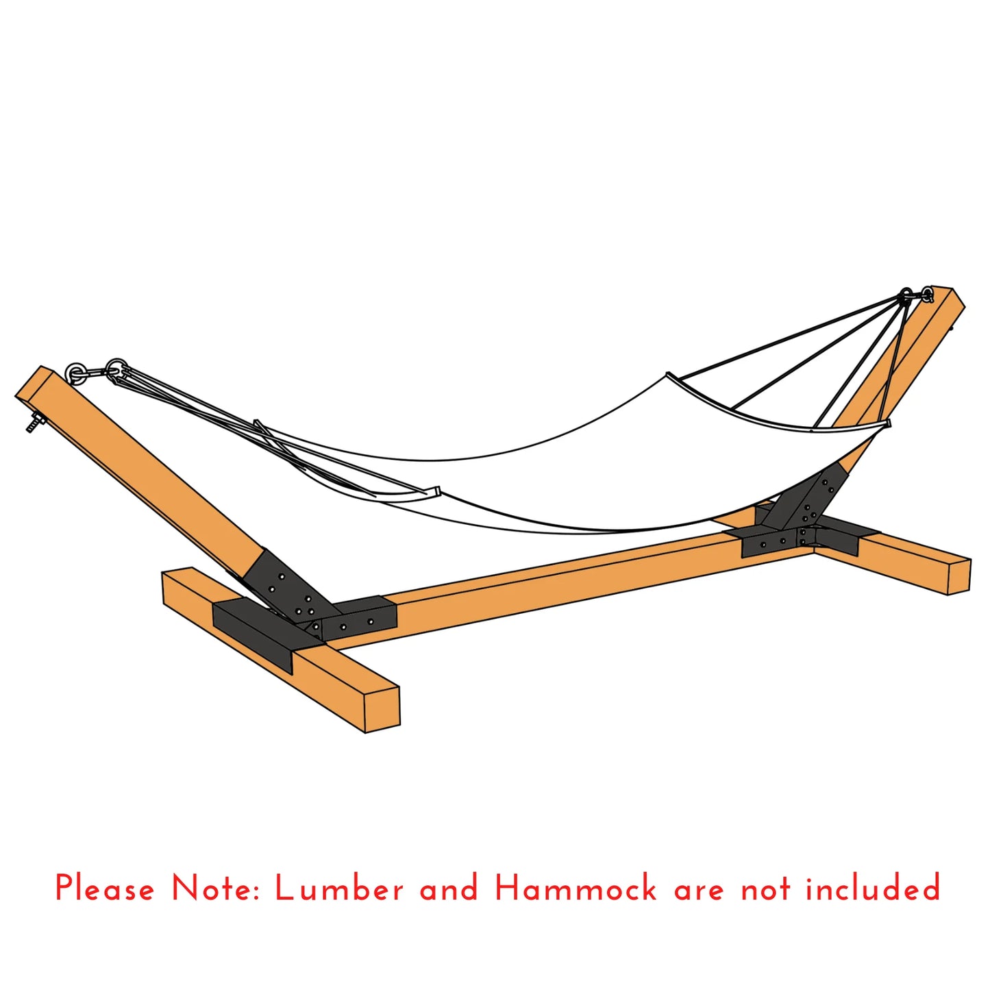 Hammock Stand Kit for 4X4 Wood Posts