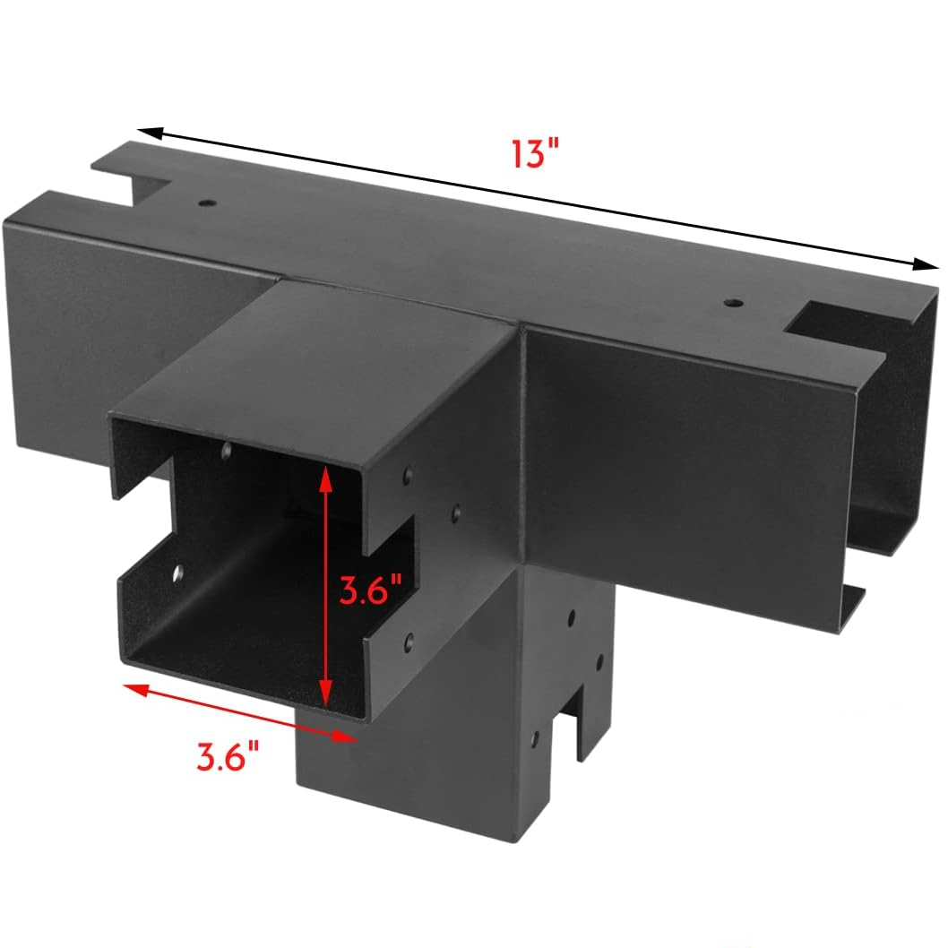 4-arm pergola corner bracket