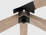 30° Single Pergola Kit for 4x4 Wood Posts