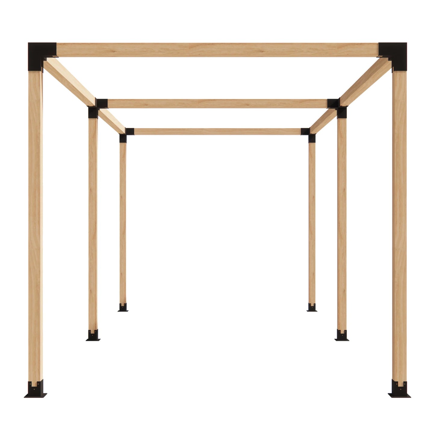 Double Pergola Kit for 4x4 Wood Posts