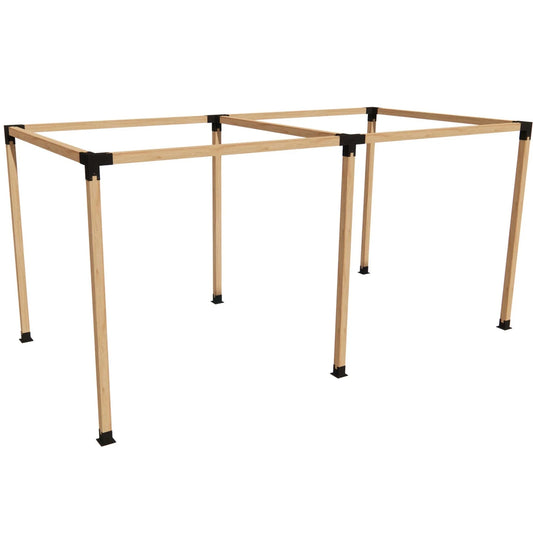 Double Pergola Kit for 4x4 Wood Posts