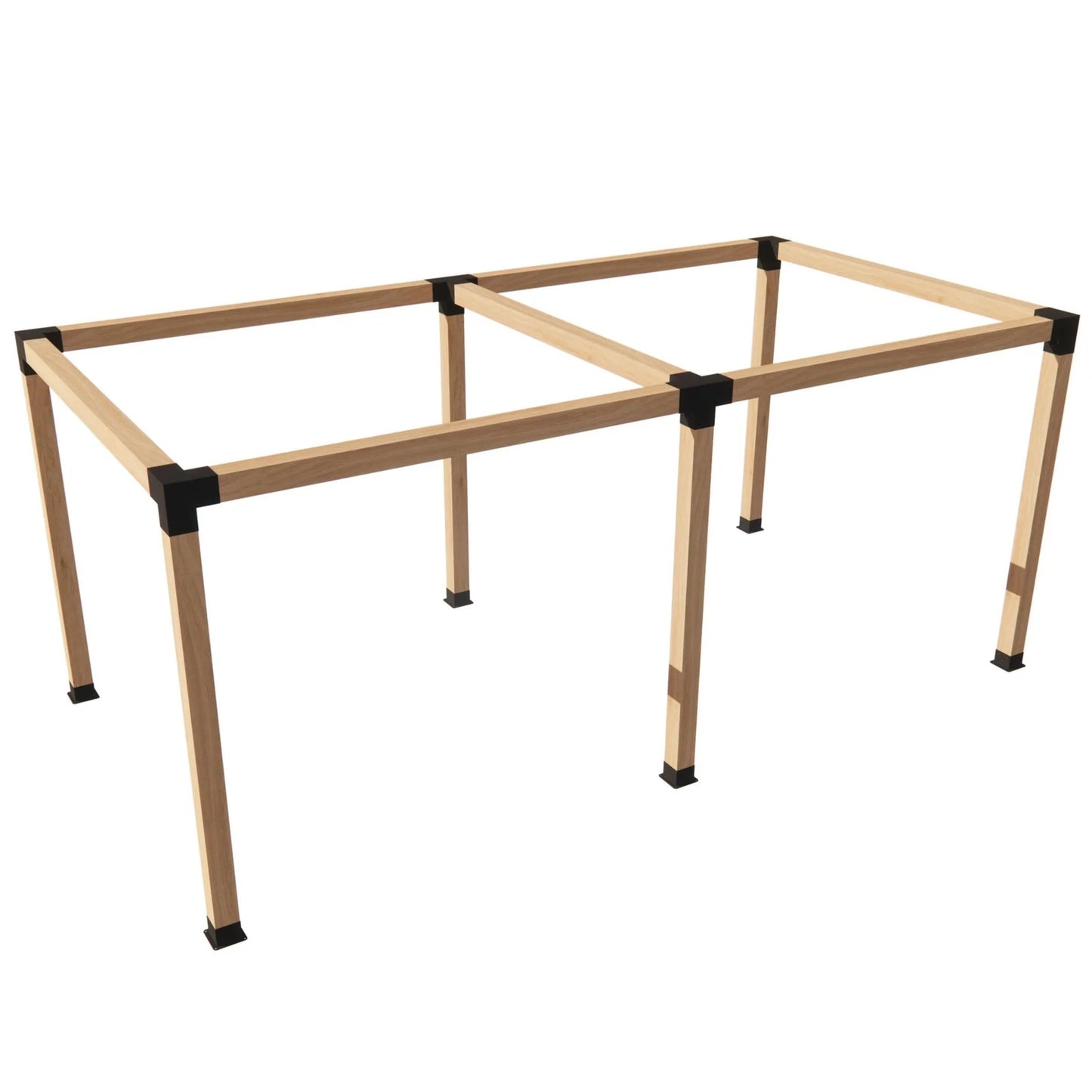 Double Pergola Kit for 6x6 Wood Posts