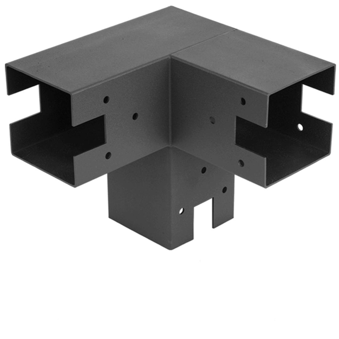 3 Arm Pergola Corner Bracket For 4x4 Wood Posts