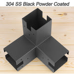 3-Arm Pergola Corner Bracket for 4x4 Wood Posts